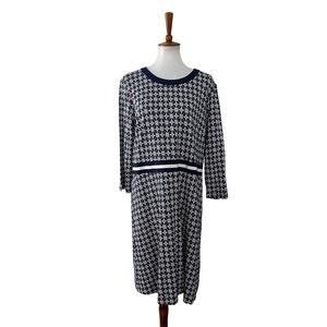 Draper James Womens Honeycomb Floral Dress DRK0288 Blue White XXL NEW